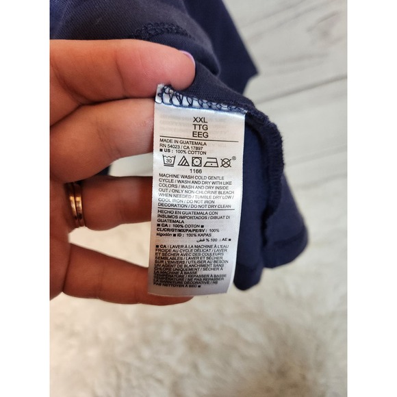 Old Navy Womens Matching Holiday Graphic Easy T-Shirt Feeling Pine Blue XXL‎ - Picture 5 of 7